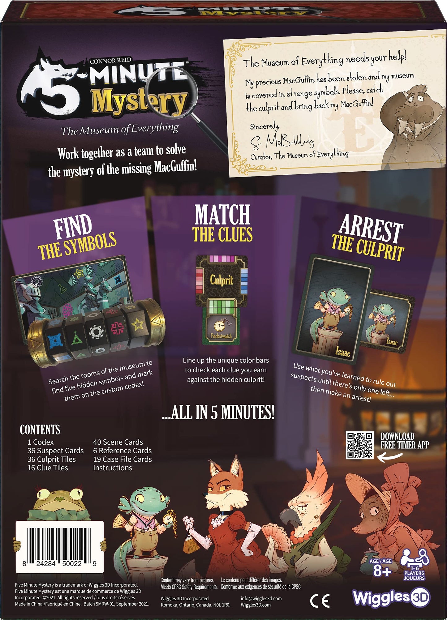 5-Minute Mystery by Wiggles 3D — Real-Time Cooperative Detective Game for Families (Ages 8+, 1–6 Players)