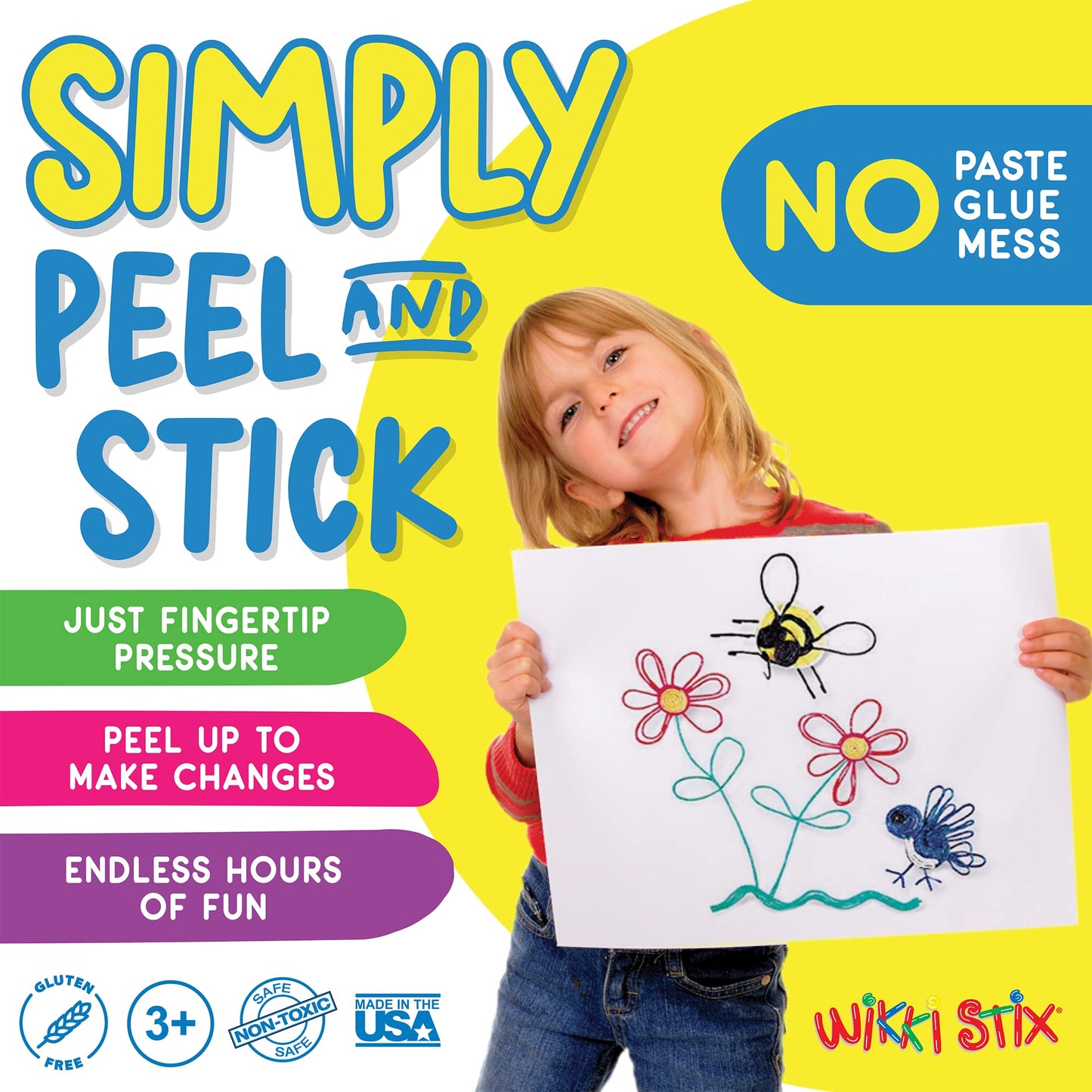 Wikki Stix Big Count Box: 468 Stix in 13 Colors + 12-Page Idea Booklet | Made in USA