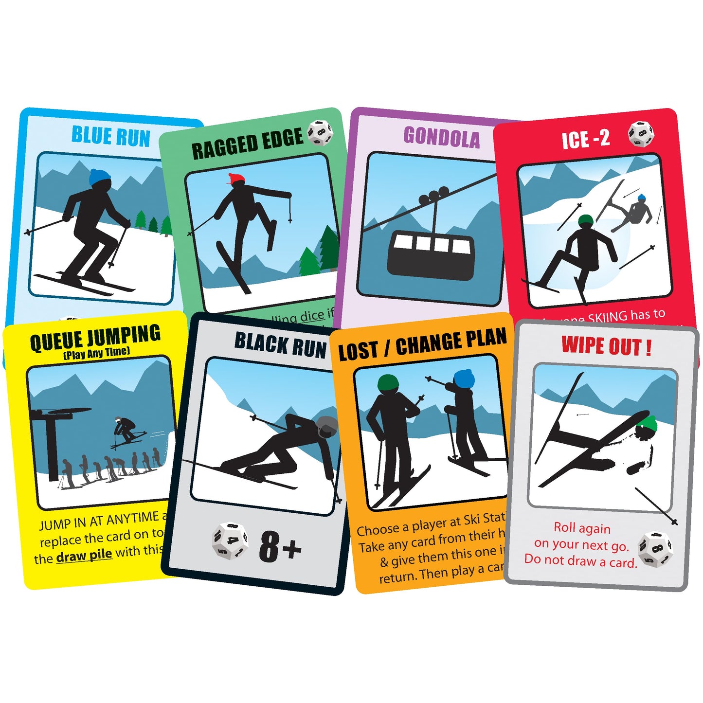 Wild Card Games SKI Run – Ultimate Family Ski Board Game for All Ages | Apres Ski Gift