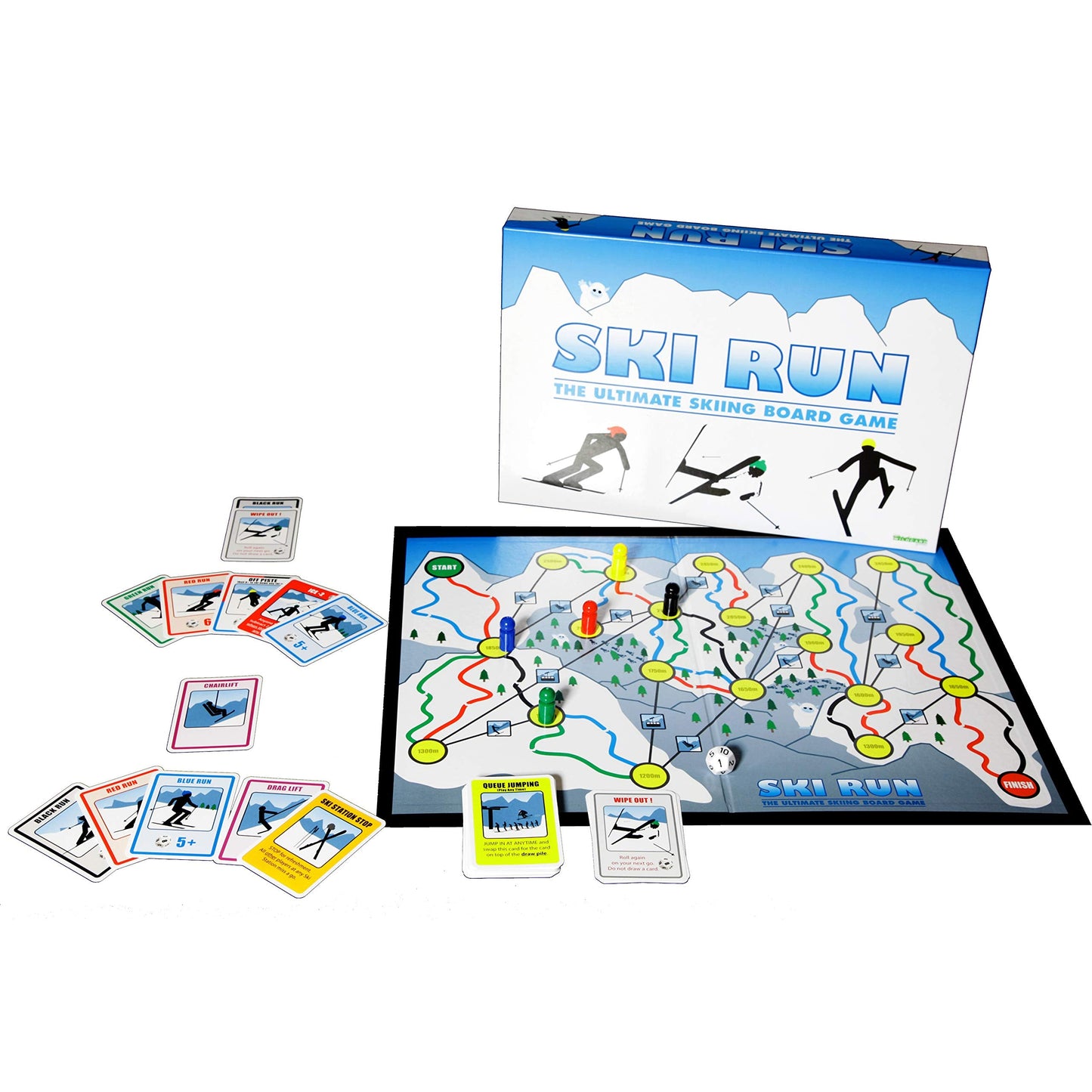 Wild Card Games SKI Run – Ultimate Family Ski Board Game for All Ages | Apres Ski Gift