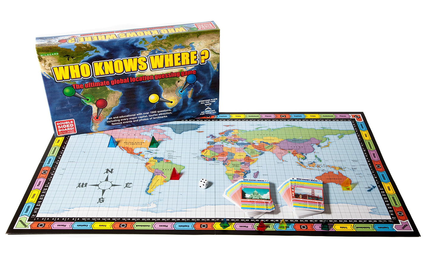 Who Knows Where? - Global Location Guessing Board Game by Wild Card Games