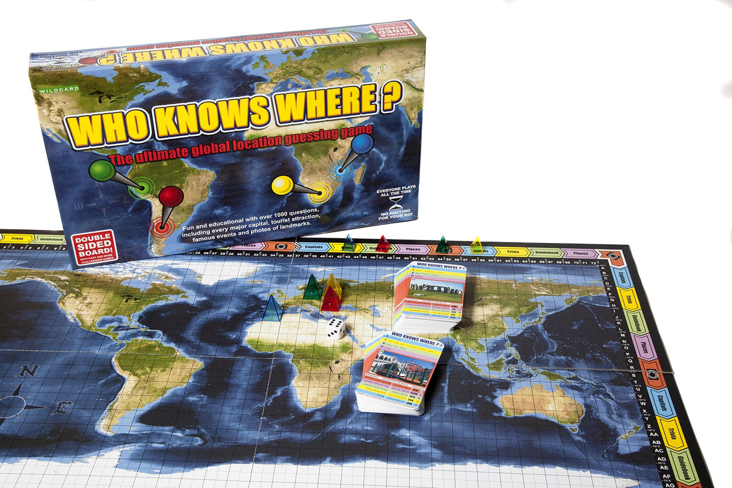 Who Knows Where? - Global Location Guessing Board Game by Wild Card Games