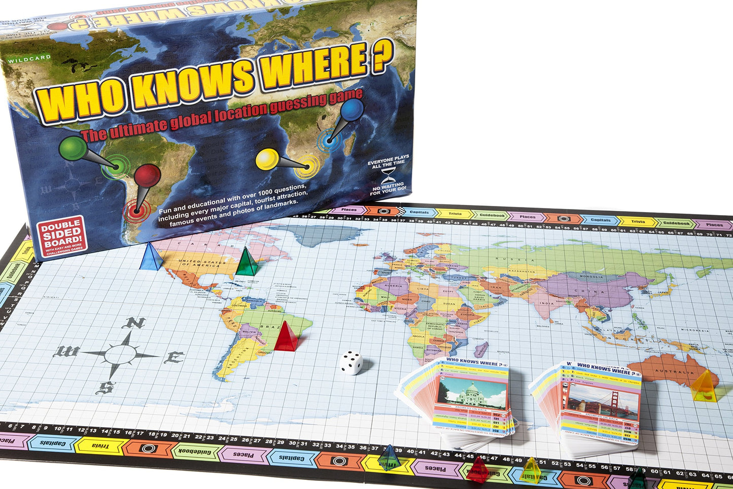 Who Knows Where? - Global Location Guessing Board Game by Wild Card Games