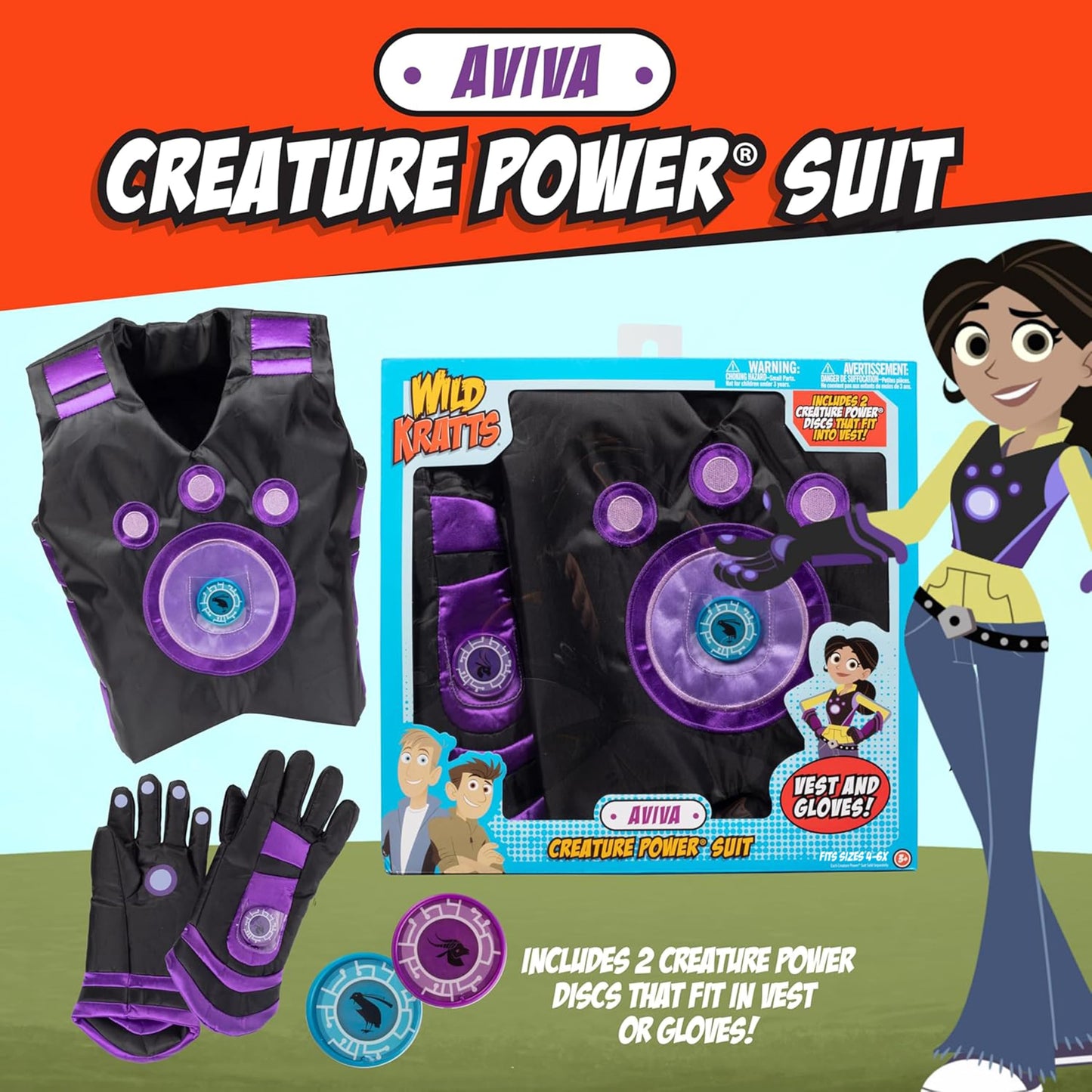 Wild Kratts Creature Power Suit Aviva – One Size Fits Most (4-6X)