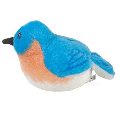 Wild Republic Audubon Eastern Bluebird Plush with Authentic Bird Sound | Kids & Birders