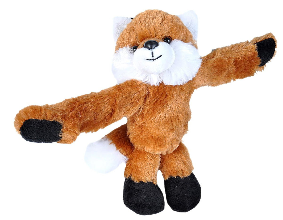 Wild Republic Huggers Red Fox Plush - 8-Inch Slap Bracelet Toy for Kids