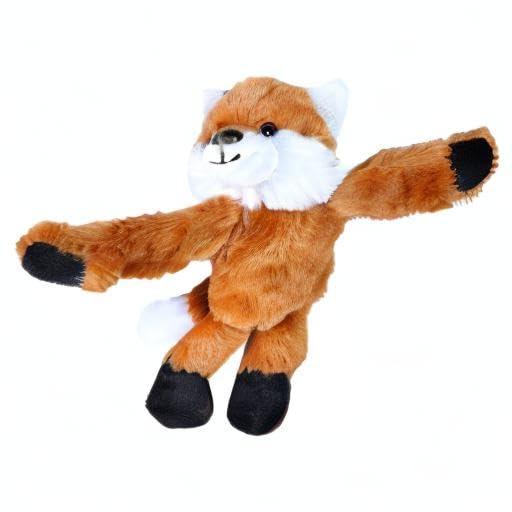 Wild Republic Huggers Red Fox Plush - 8-Inch Slap Bracelet Toy for Kids