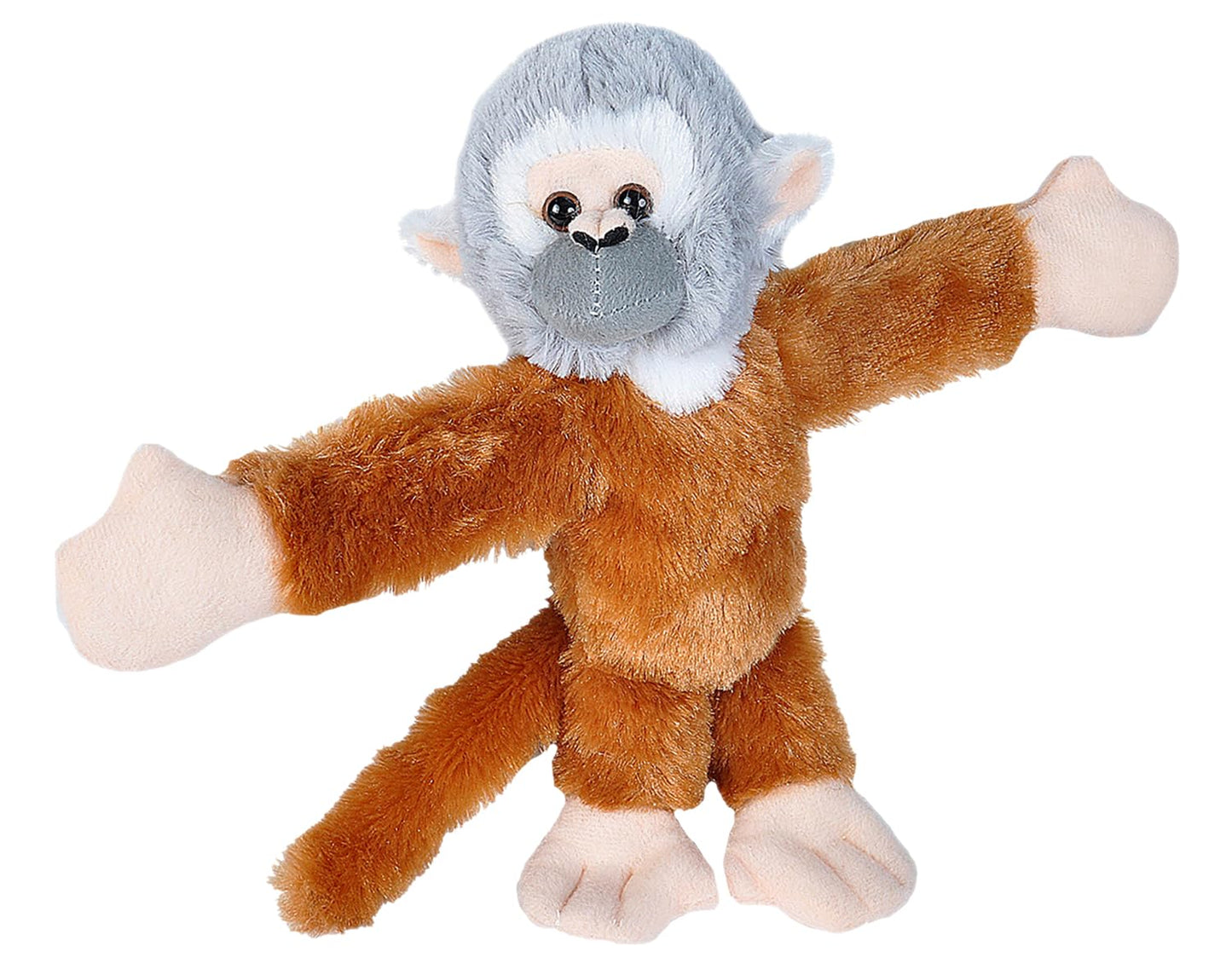 Wild Republic Huggers Squirrel Monkey Plush – 8 Inch Slap Bracelet Toy