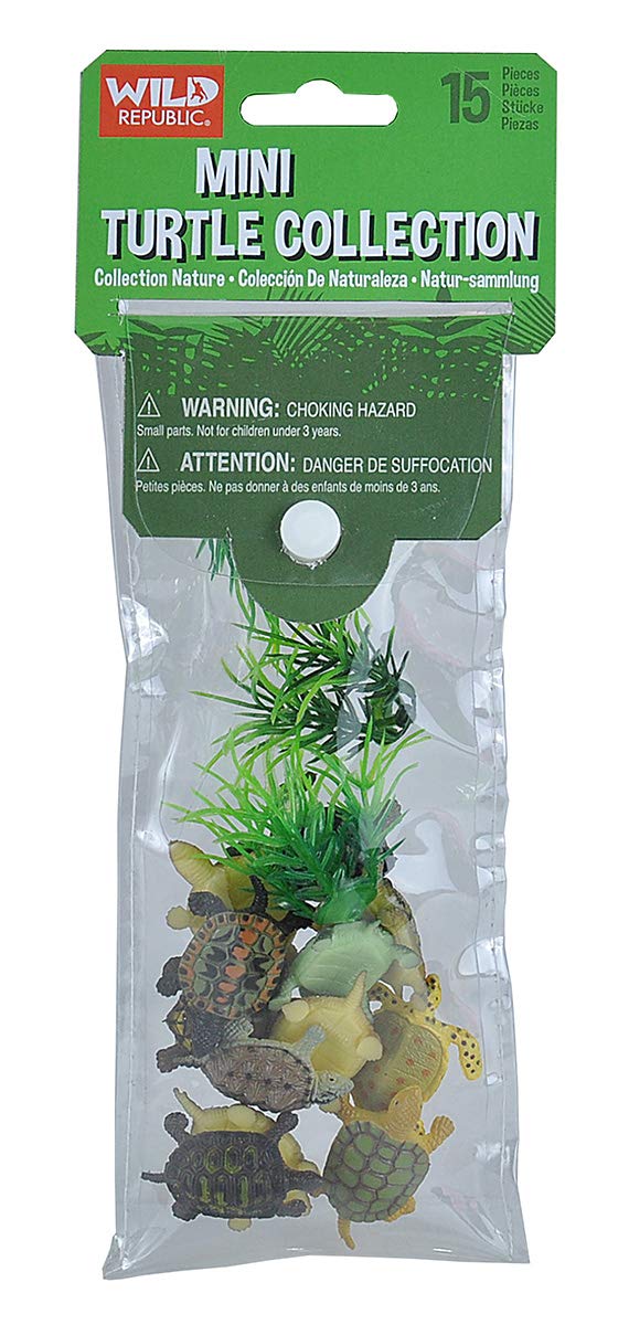 Wild Republic Mini Turtle Polybag – 15-Piece Educational Toy Set for Kids