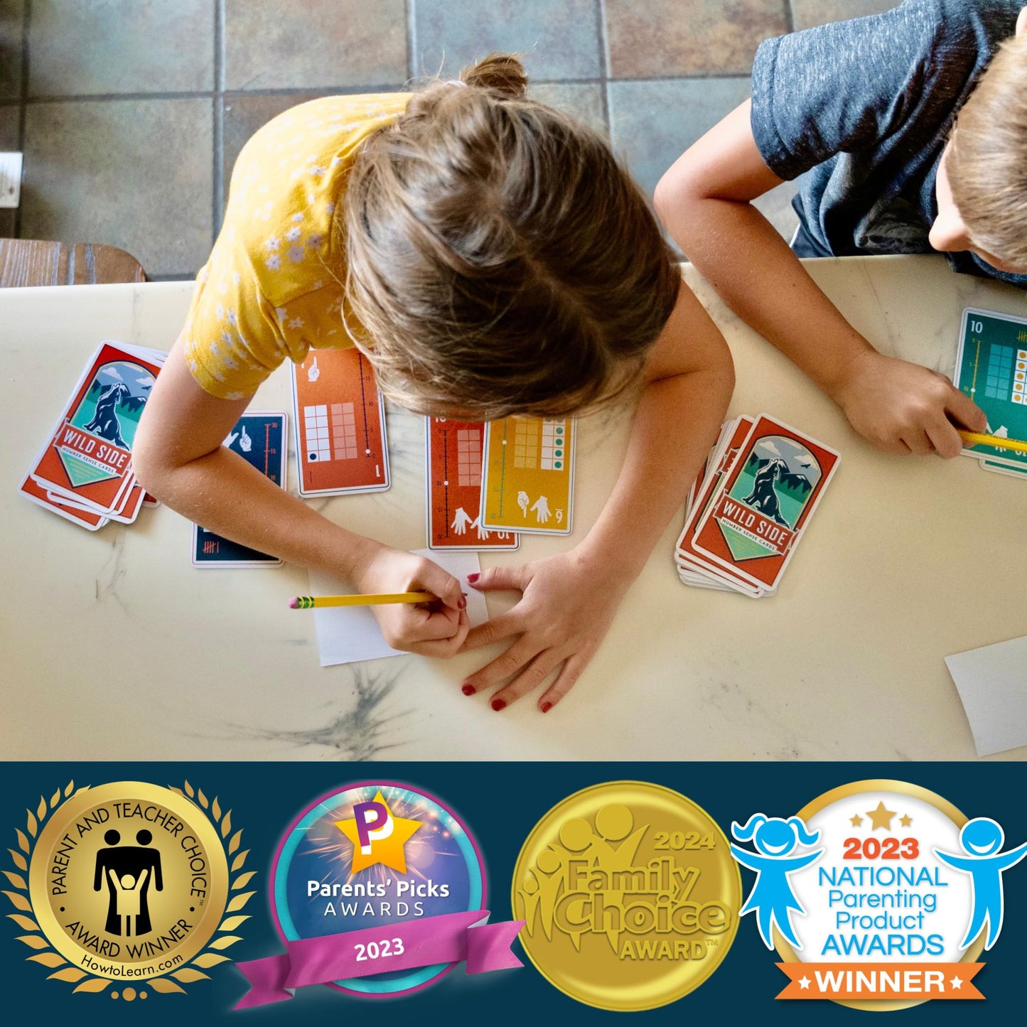 Wild Side Number Sense Cards – Award-Winning 50+ Math Games for Kids