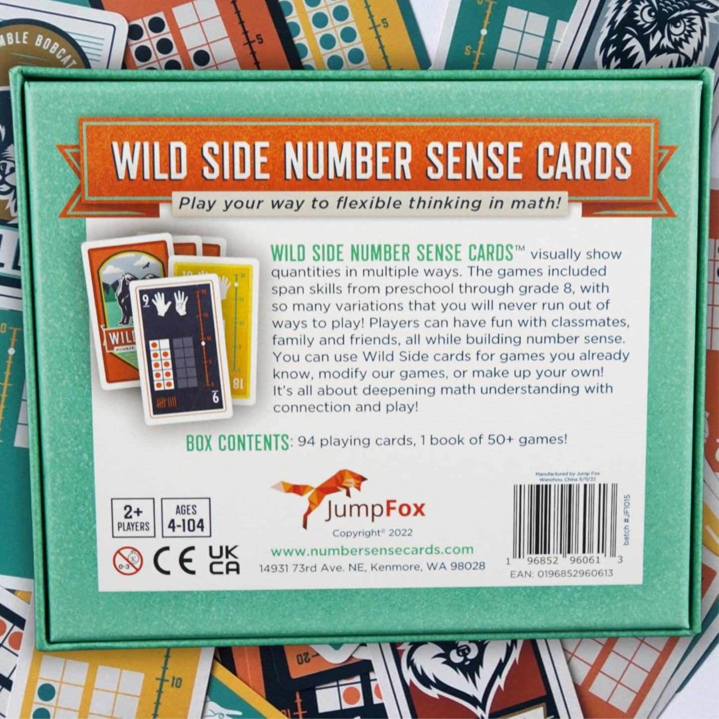Wild Side Number Sense Cards – Award-Winning 50+ Math Games for Kids