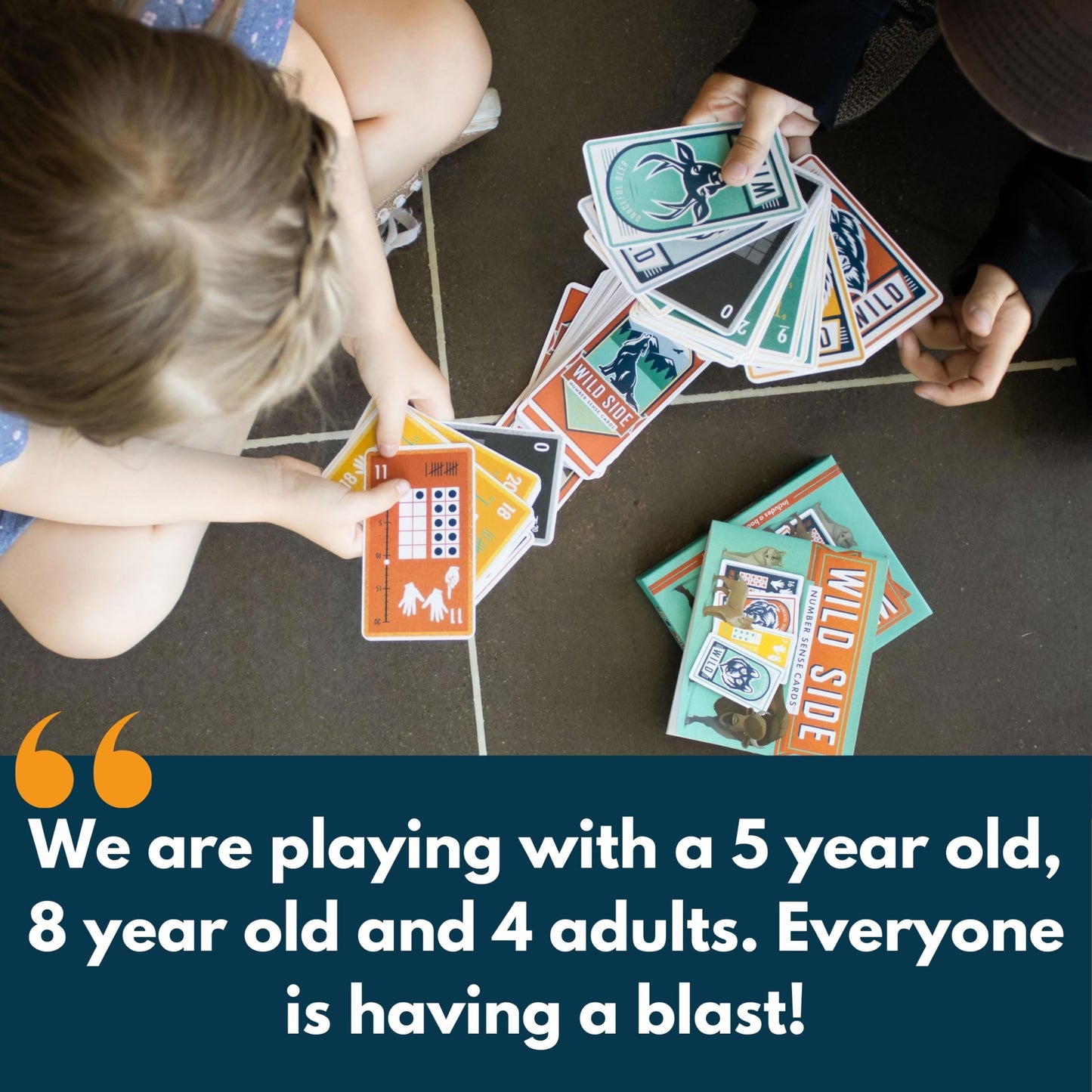 Wild Side Number Sense Cards – Award-Winning 50+ Math Games for Kids