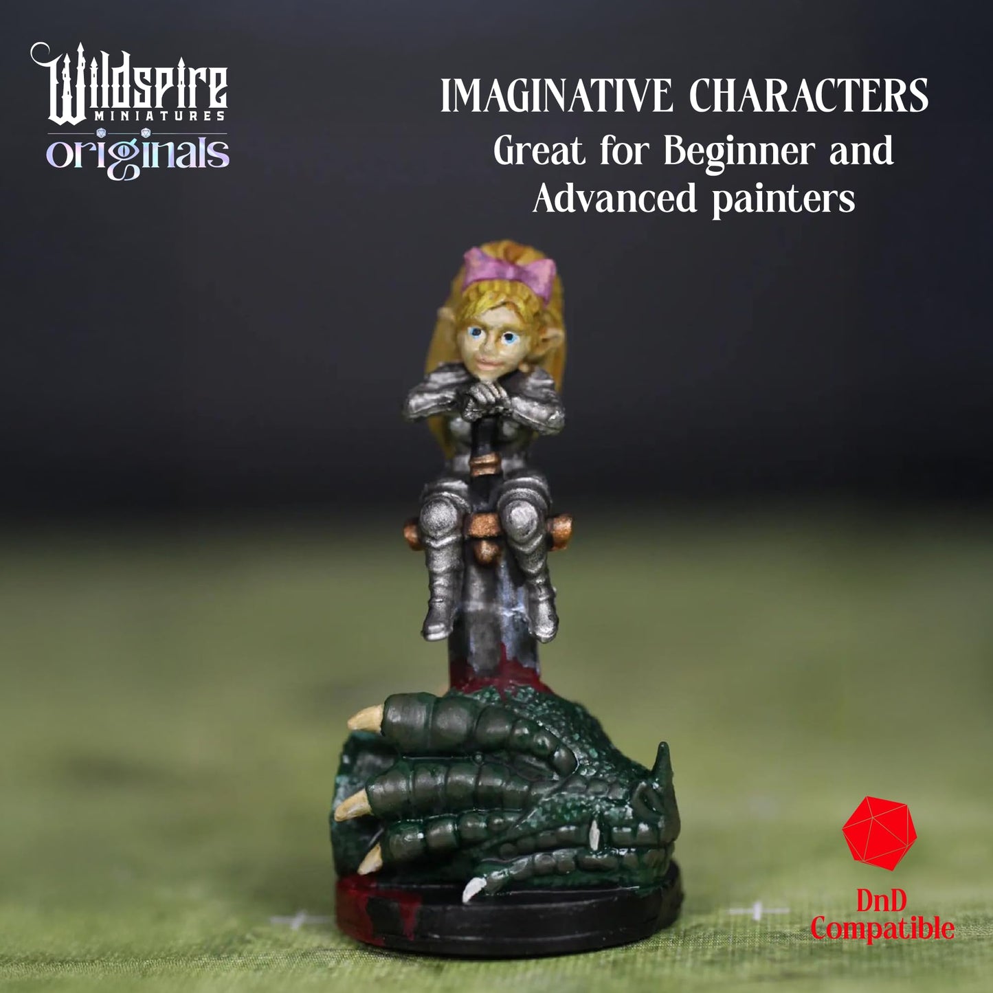 Wildspire Hero Miniatures – 15 Unpainted 28–32mm D&D Figures | PCs & NPCs