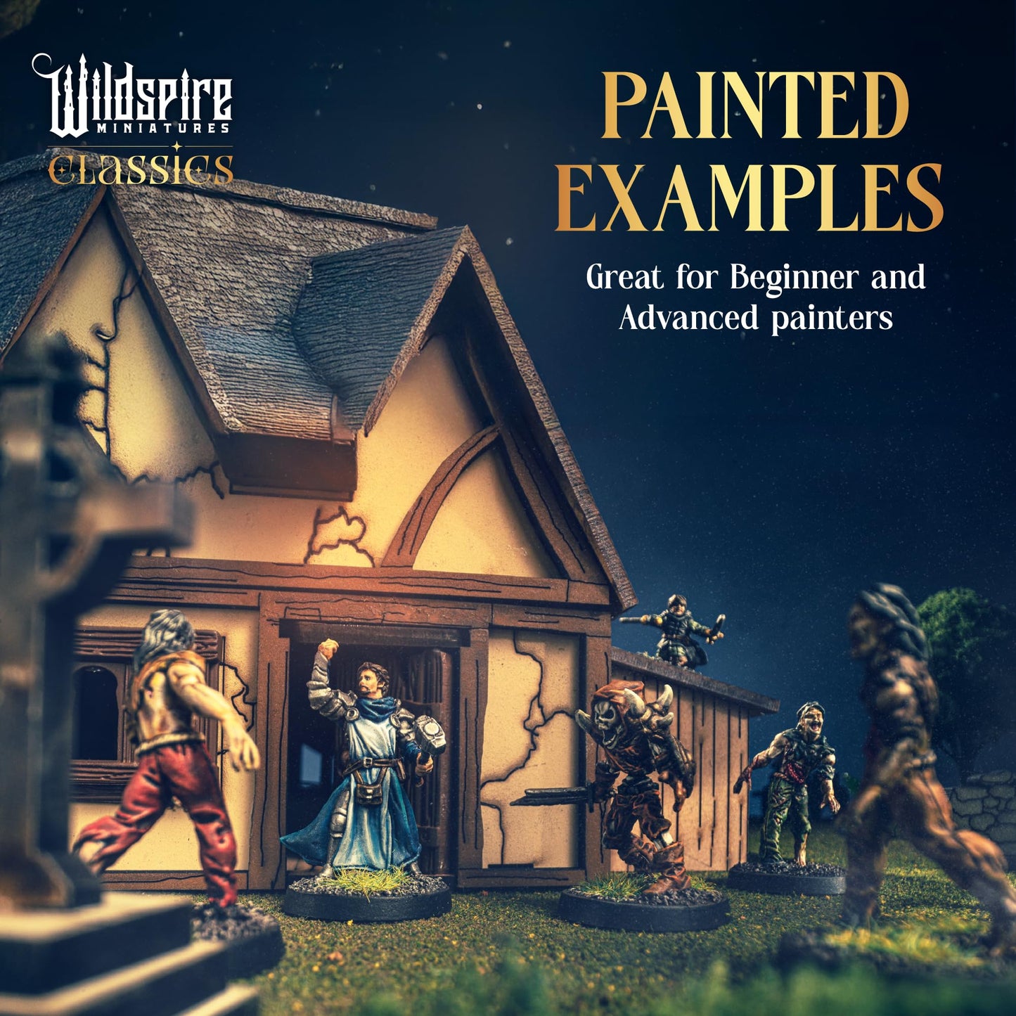 Wildspire Classic Encounters Expansion Set I — 60 Unpainted 28mm D&D Miniatures