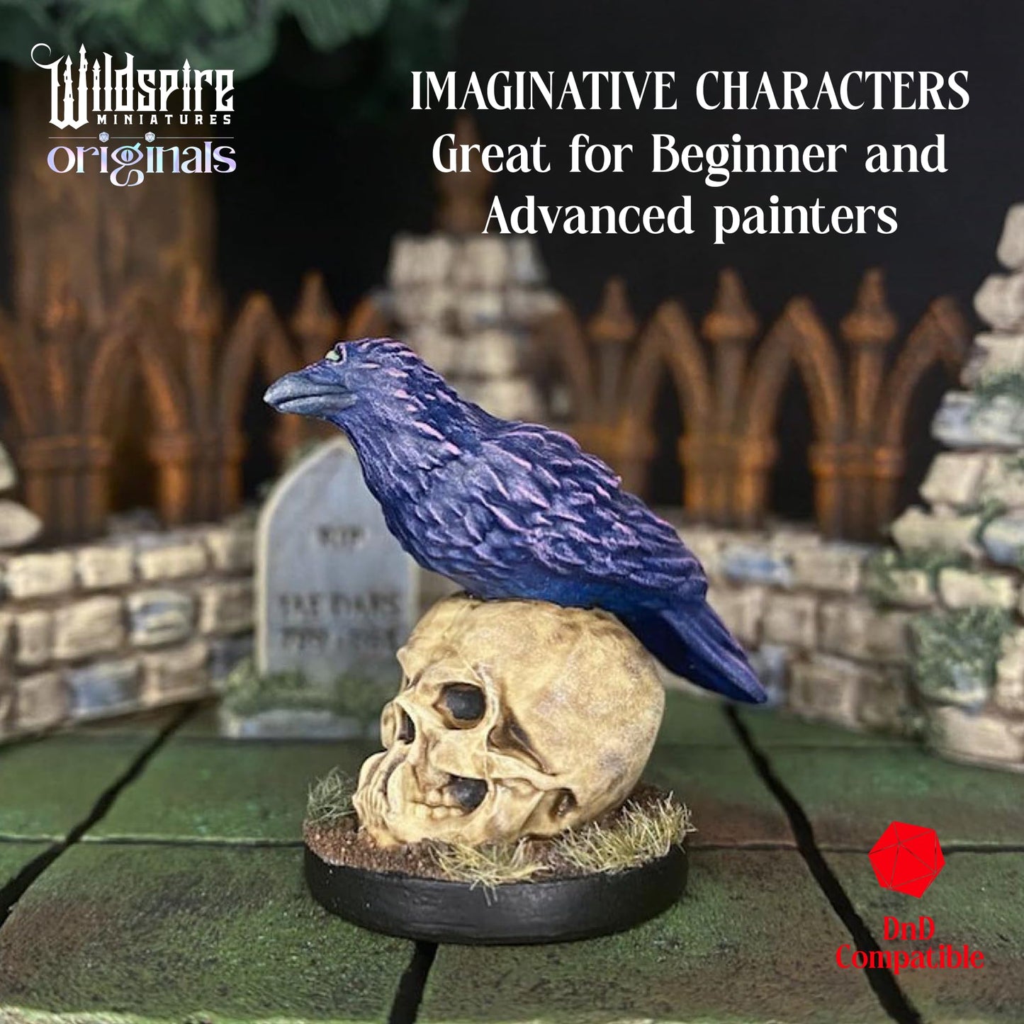 Wildspire Heroes Miniatures – 29-Piece Bulk D&D 28–32mm NPCs, Troll King & Animal Companions