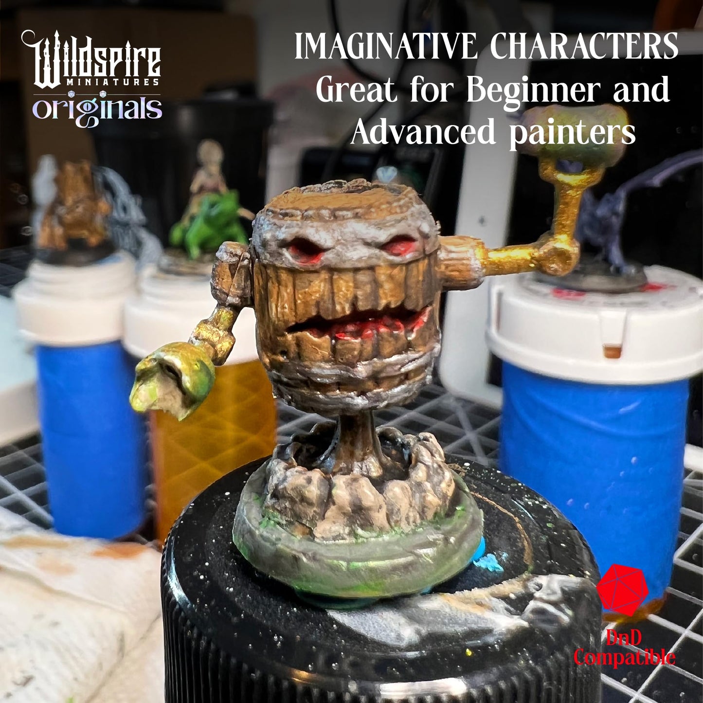 Wildspire Monsters Pack – 16 Unpainted 28–32mm D&D Minis for D&D & Pathfinder