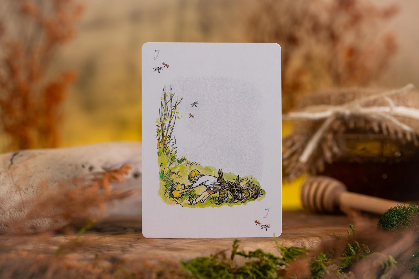 WILLBERTRON Luxury Hundred Acre Wood Playing Cards – Premium Gold-Edged Deck with Magnetic Flip Box