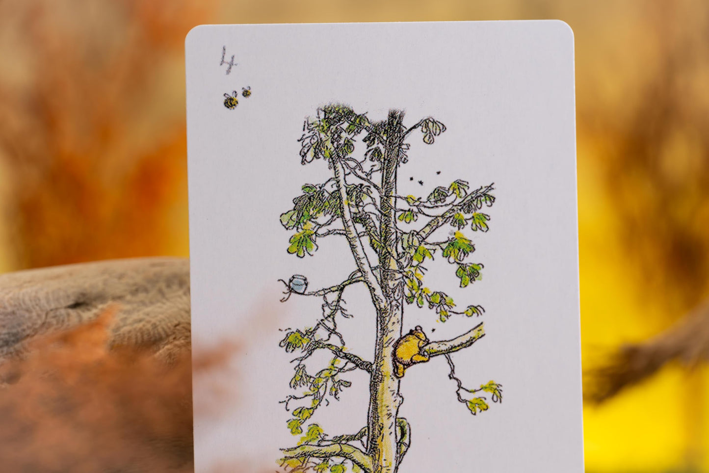 WILLBERTRON Luxury Hundred Acre Wood Playing Cards – Premium Gold-Edged Deck with Magnetic Flip Box