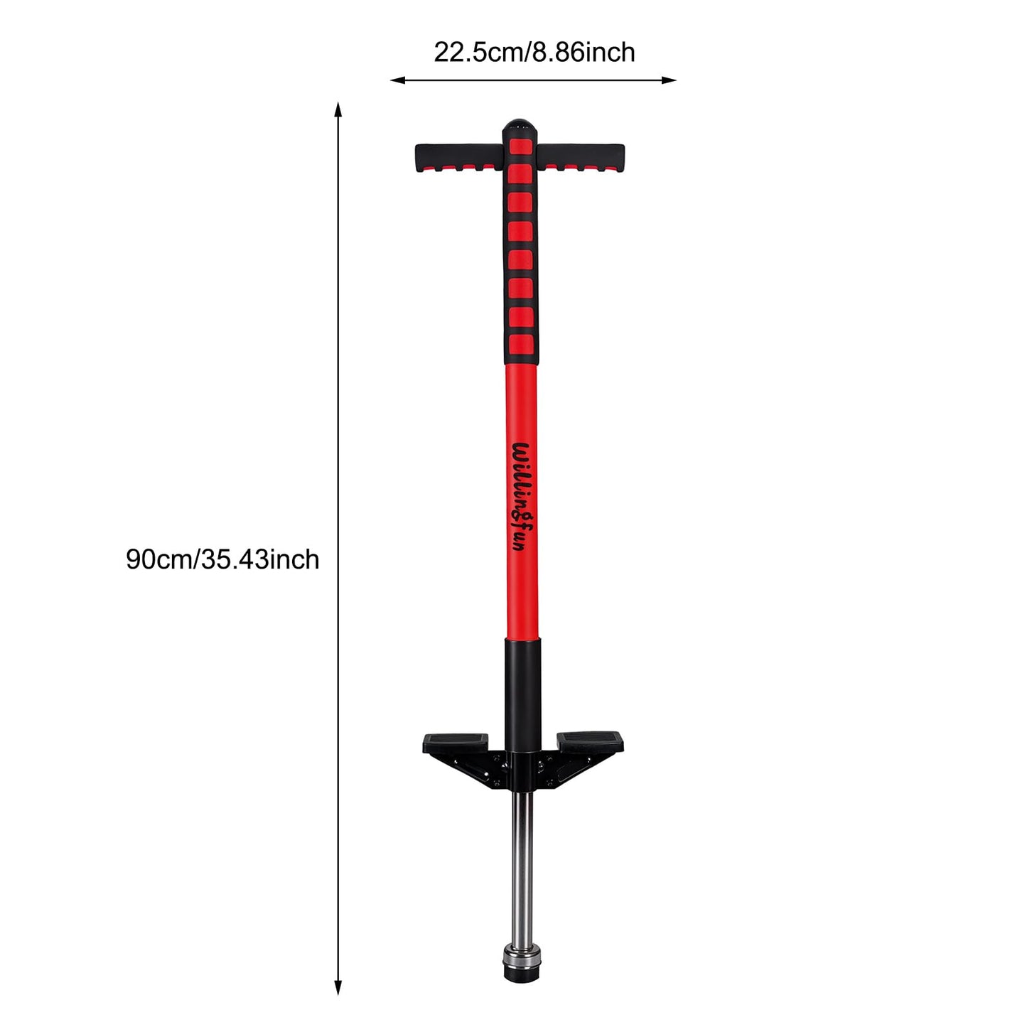 Willingfun Pogo Stick for Kids - Beginner-Friendly Outdoor Fun (Ages 5-10, 40-80 lbs)