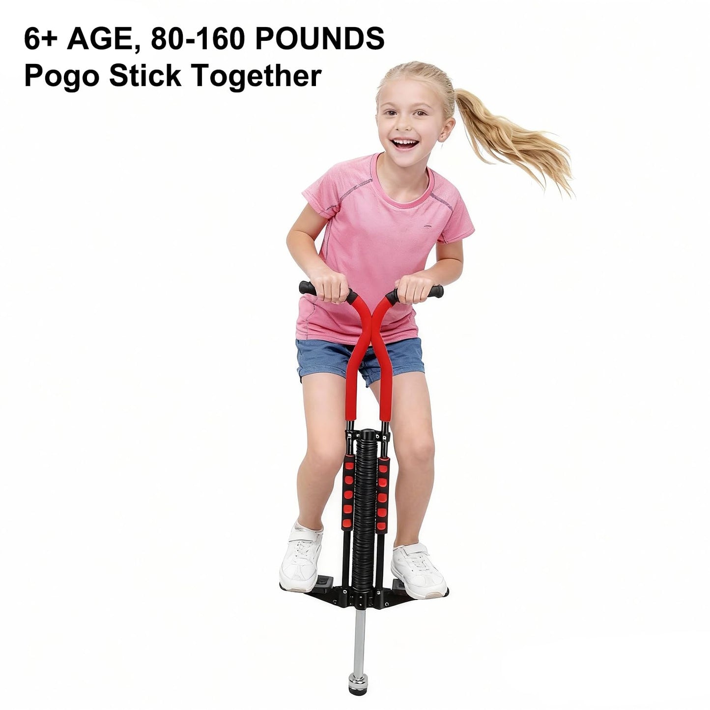 Willingfun Pro Master Pogo Stick – Black | 80–160 lb, No Assembly