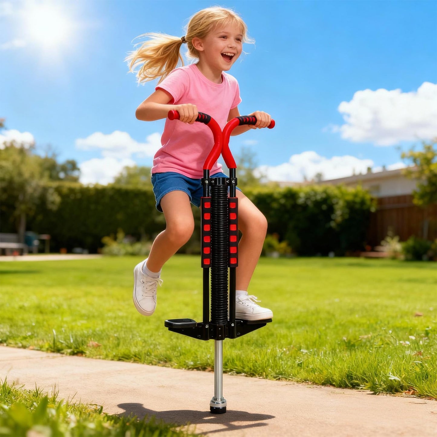 Willingfun Pro Master Pogo Stick – Black | 80–160 lb, No Assembly