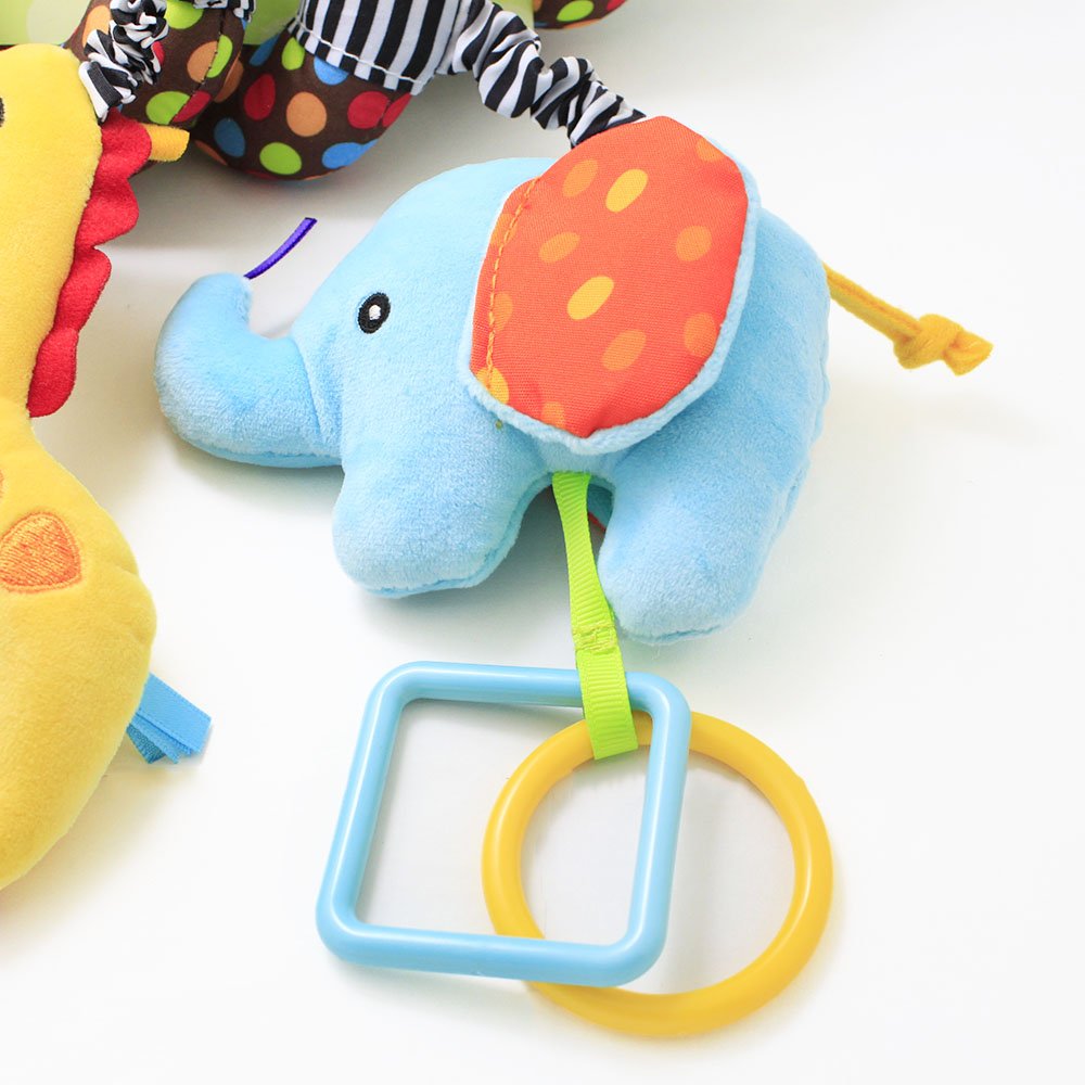 WILLWAY Car Seat Toys & Stroller Toy – Spiral Hanging Sensory Toys for 0-12 Months
