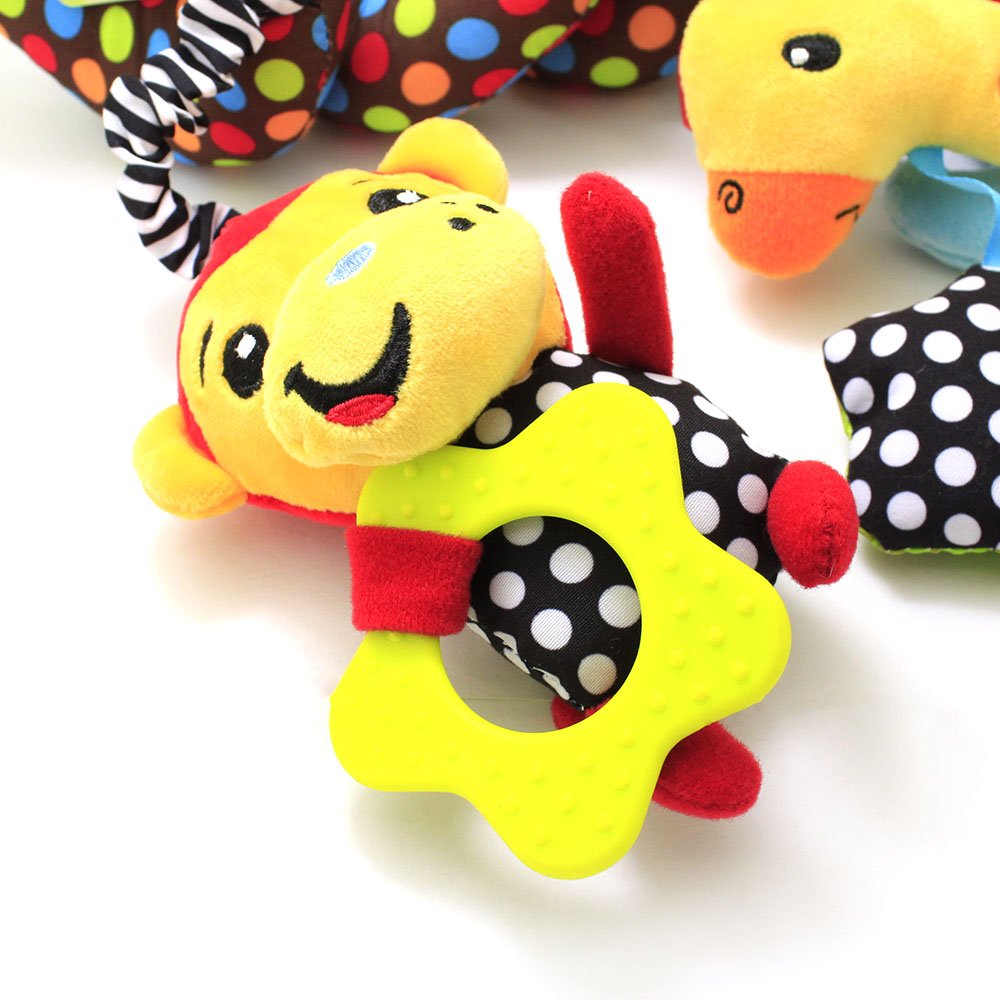 WILLWAY Car Seat Toys & Stroller Toy – Spiral Hanging Sensory Toys for 0-12 Months