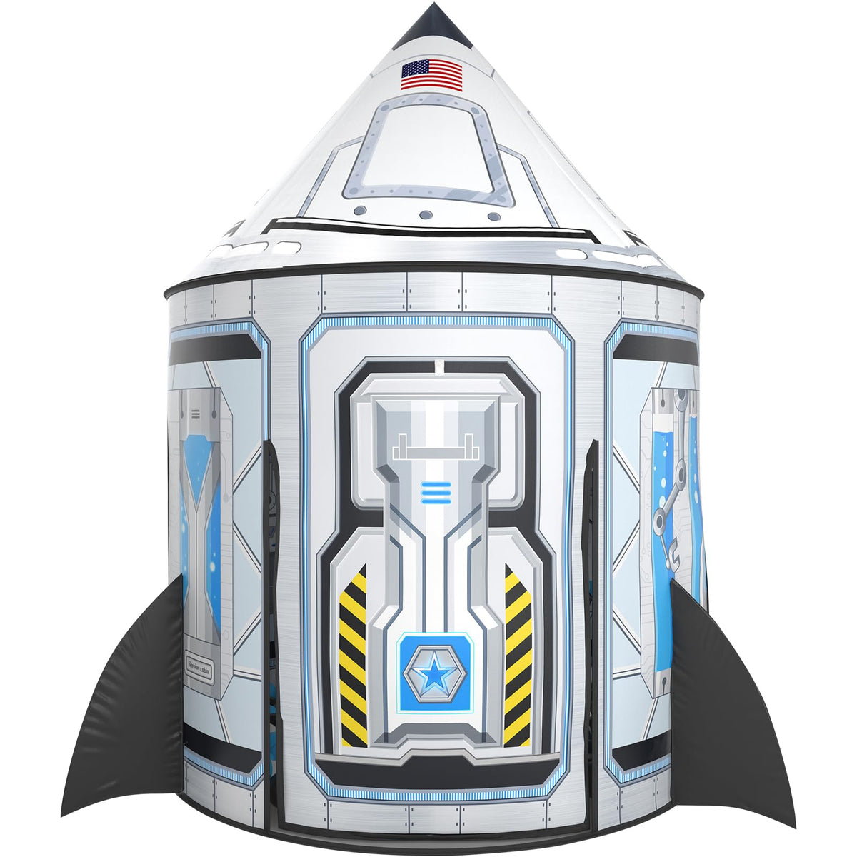 Wilwolfer Rocketship Tent for Kids – Space Toys, Indoor/Outdoor Play, Boys Room Decor