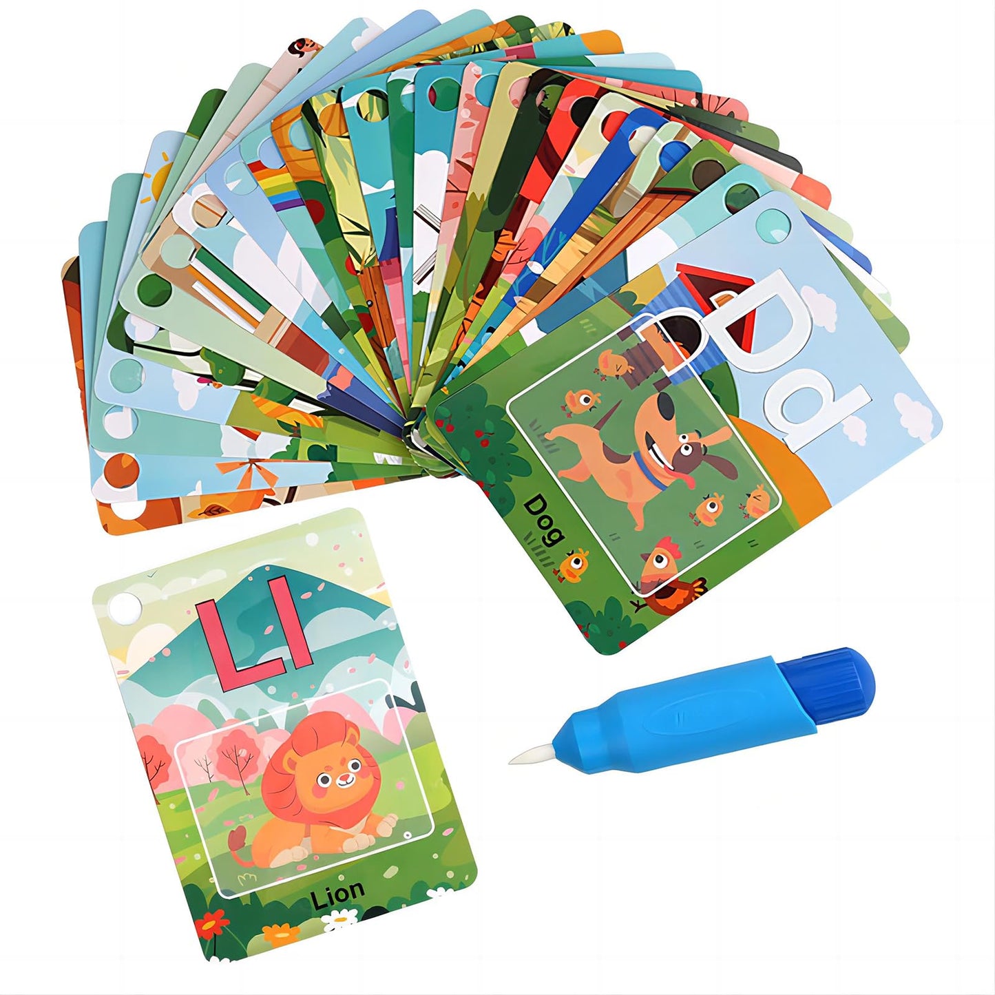 Winbar Alphabet Water Coloring Cards – Mess-Free ABC Learning Toy for Toddlers