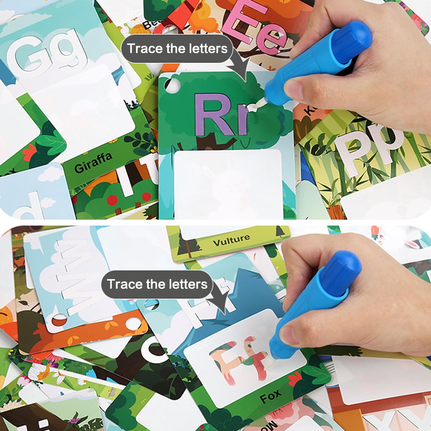 Winbar Alphabet Water Coloring Cards – Mess-Free ABC Learning Toy for Toddlers