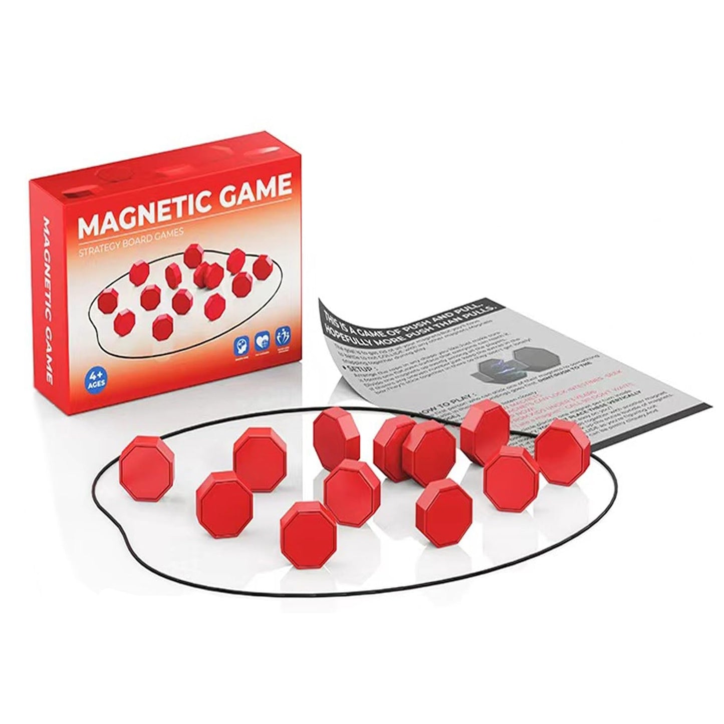 Winbar Chess Game Set – 20 Stones & Rope, Portable Family Travel Puzzle for All Ages