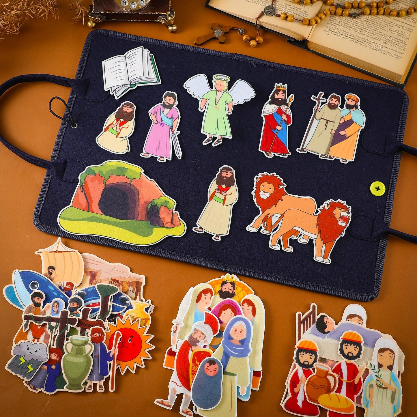 Windkream 12-Set Felt Board Stories — Bible Tales for Preschool & Toddlers