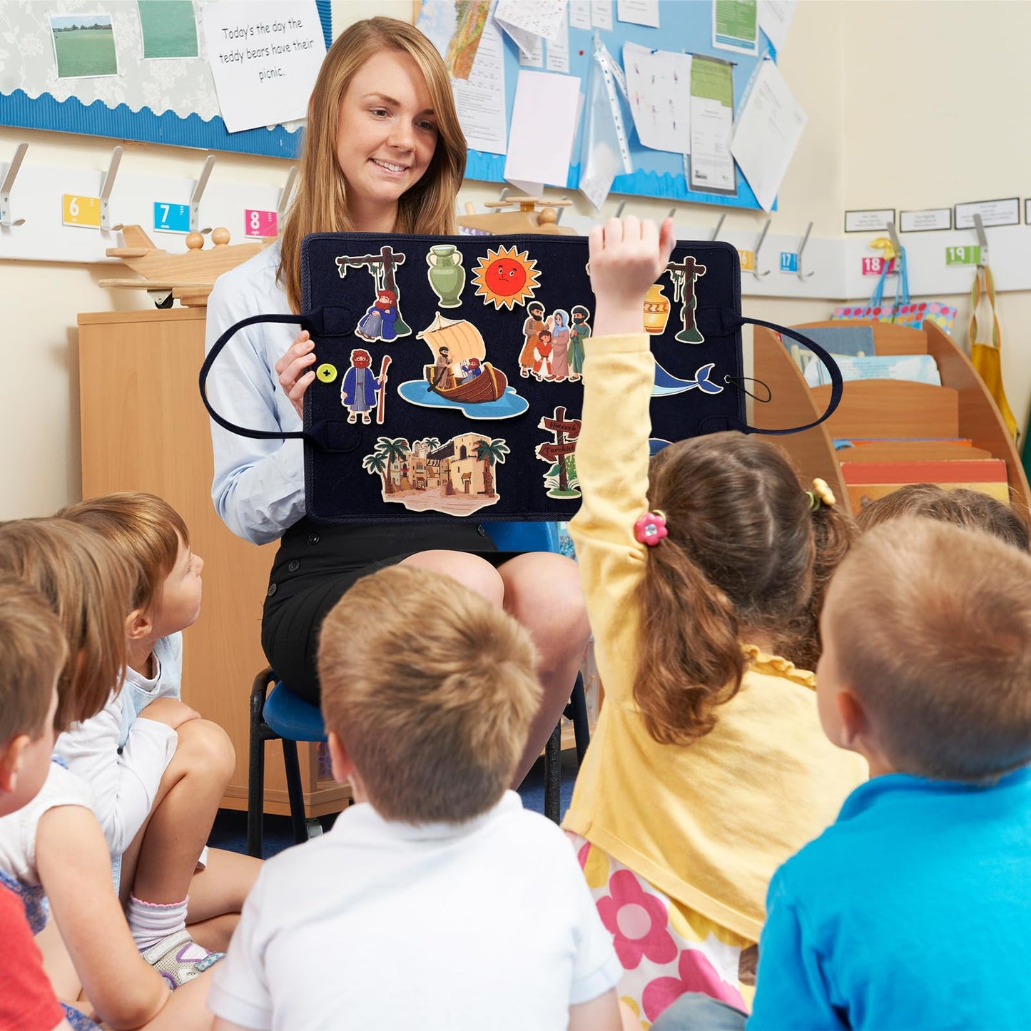 Windkream 12-Set Felt Board Stories — Bible Tales for Preschool & Toddlers