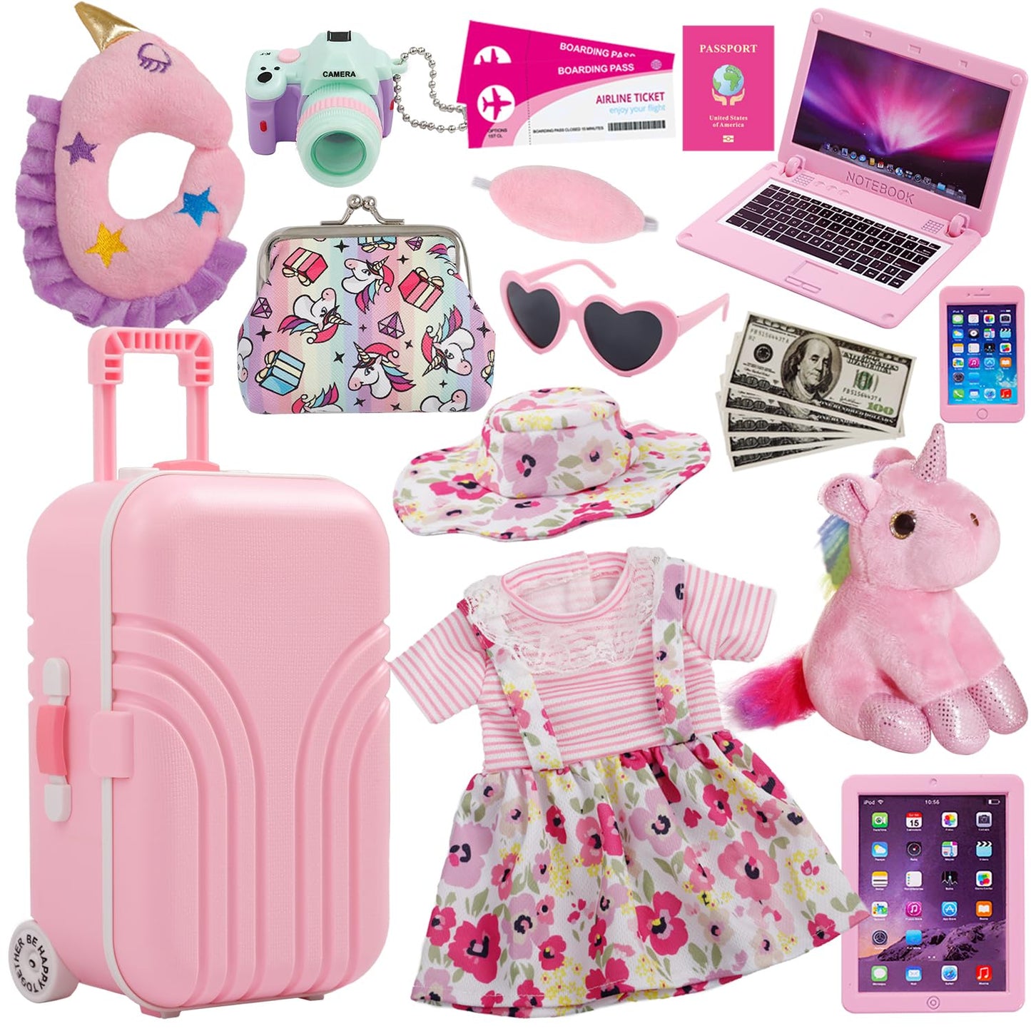 Windolls 18-Inch Doll Travel Case & Accessories Pack