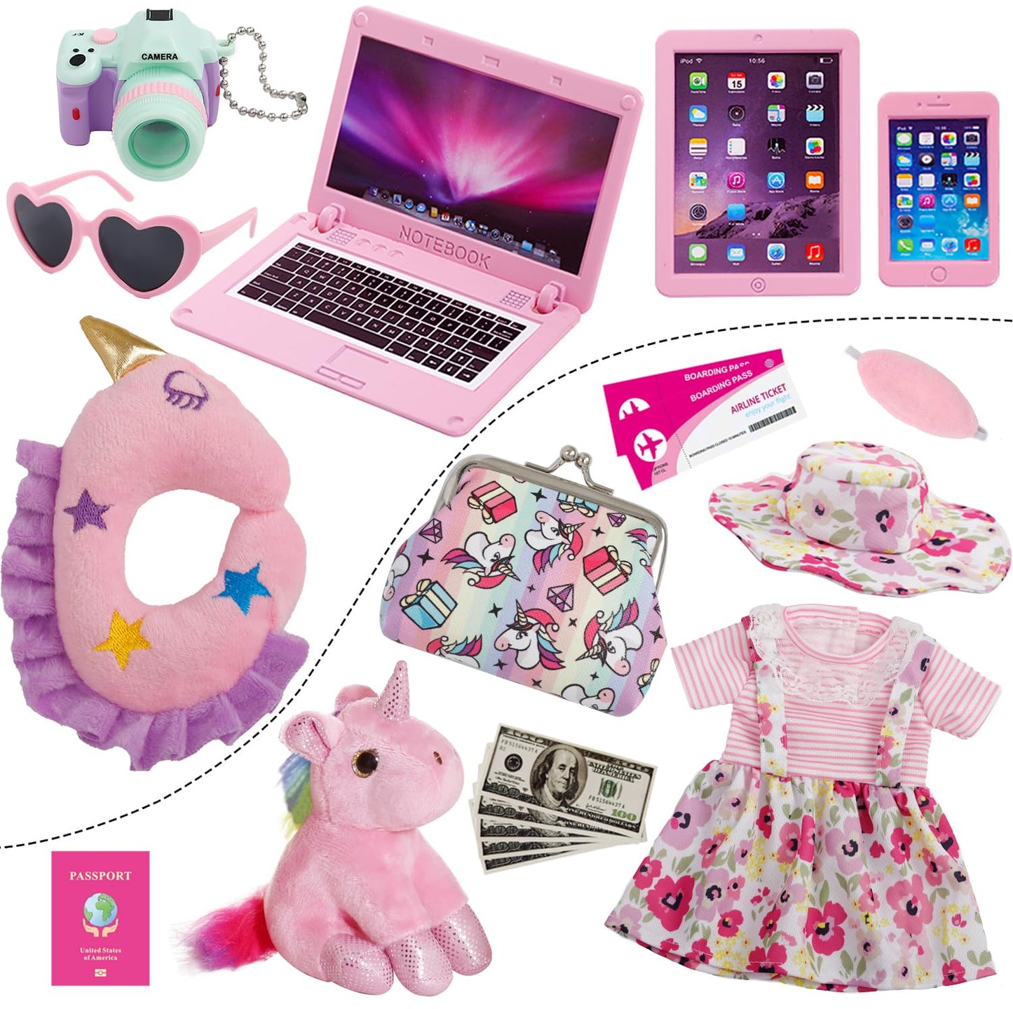Windolls 18-Inch Doll Travel Case & Accessories Pack
