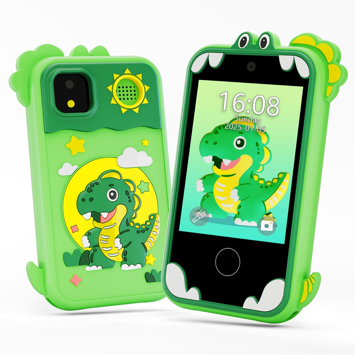 Windpaint Kids Phone for Girls & Boys – 2.8-Inch Touchscreen Educational Toy (Green)