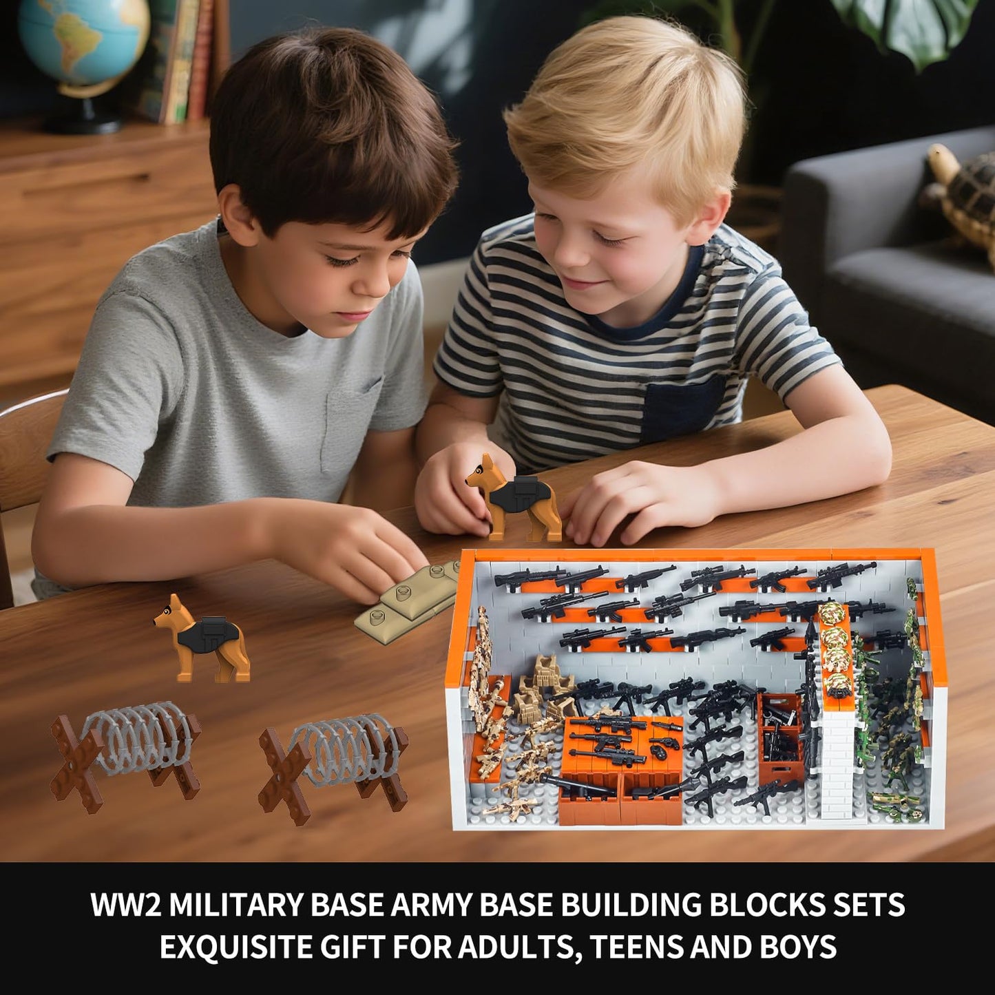 WINGIFT 700-Piece Armory Building Set | WW2 Military Base & STEM Kit