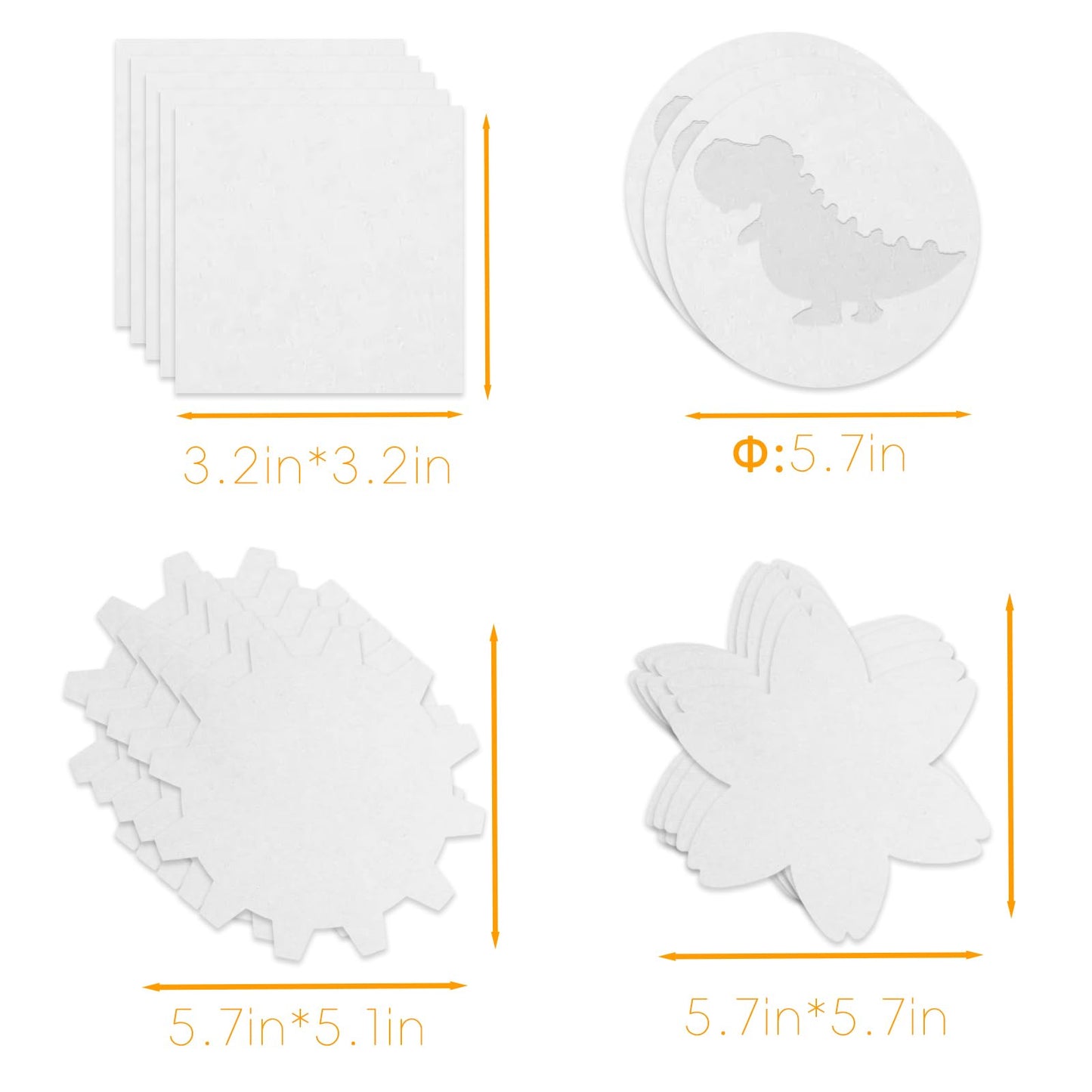 Wings Giant Spin Art Machine Refill Pack – 5 Spin Card Designs + 6 Color Paint Bottles