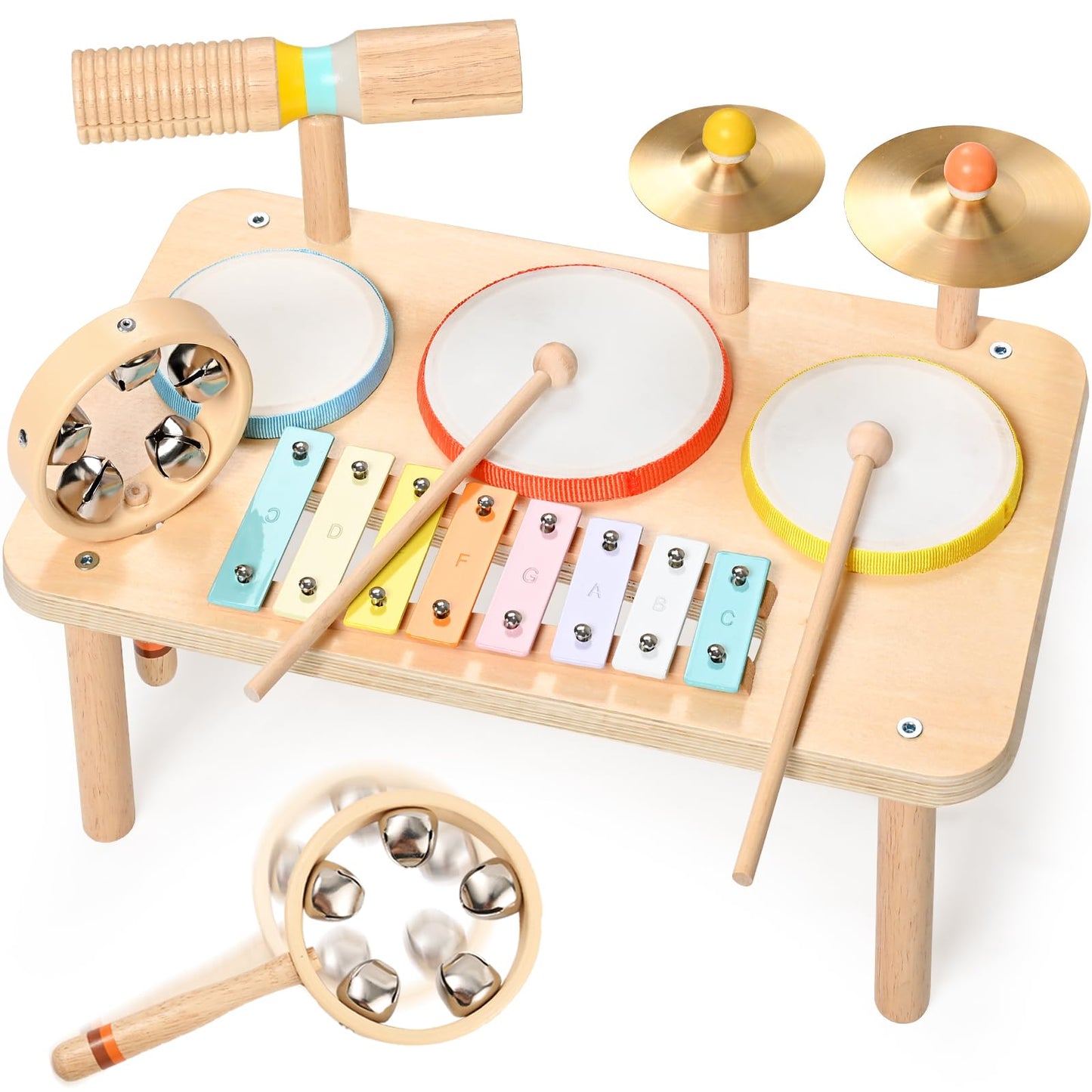 WINGYZ Kids Drum Set – 9-in-1 Montessori Toy for Toddlers (Ages 1-3)