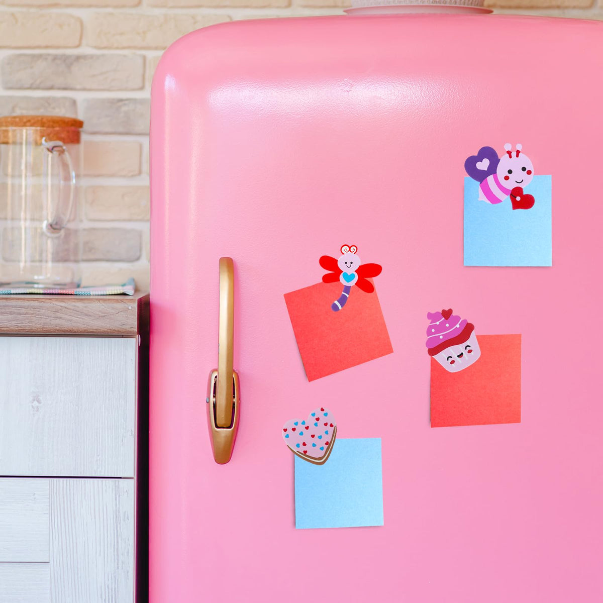 Winlyn 456 Pcs Assorted Valentine's Day Stickers – Foam Hearts, Glitter & Googly Eyes