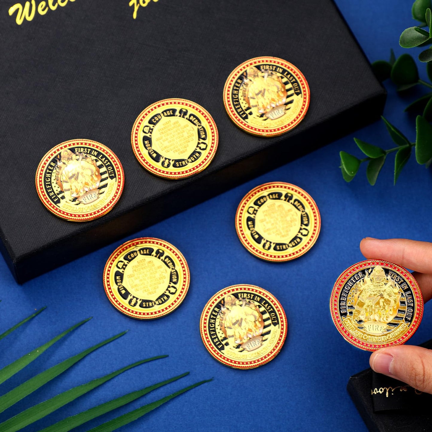 WinnerWhy 20 Pcs Firefighter Coins – First In Last Out Commemoratives