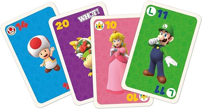Winning Moves Waddingtons Number 1 Super Mario WHOT! Card Game – Match Shapes, Numbers & Characters