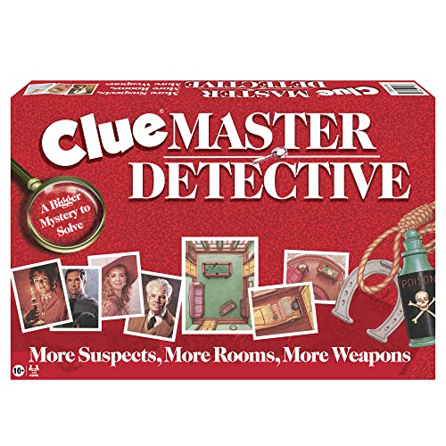 Clue Master Detective - Oversized Board Game by Winning Moves | Up to 10 Players, Ages 10+