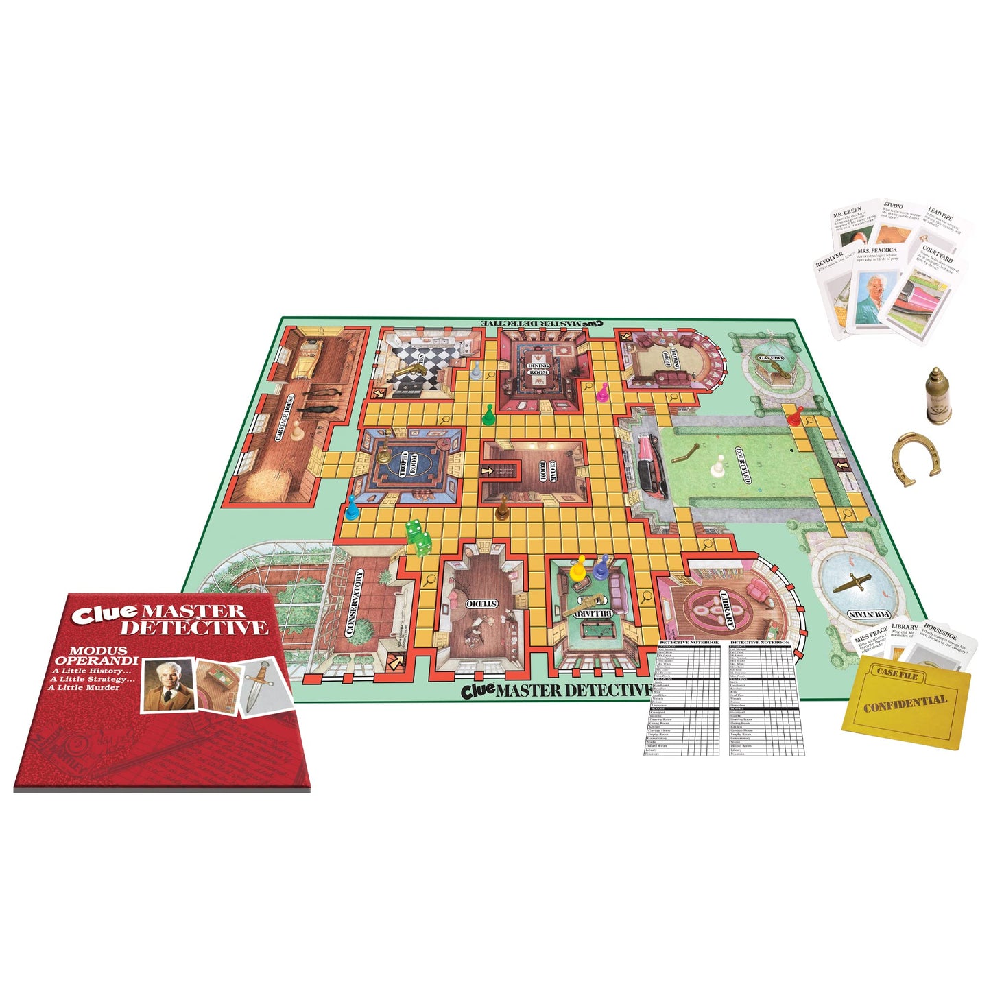 Clue Master Detective - Oversized Board Game by Winning Moves | Up to 10 Players, Ages 10+