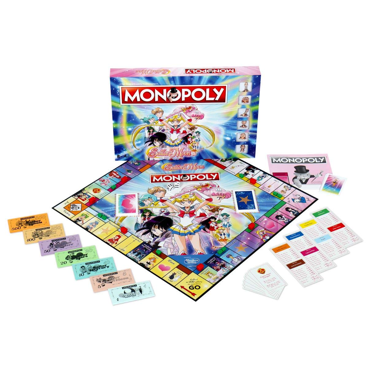 Winning Moves Monopoly Sailor Moon Edition Board Game – 2+ Players, Ages 9+