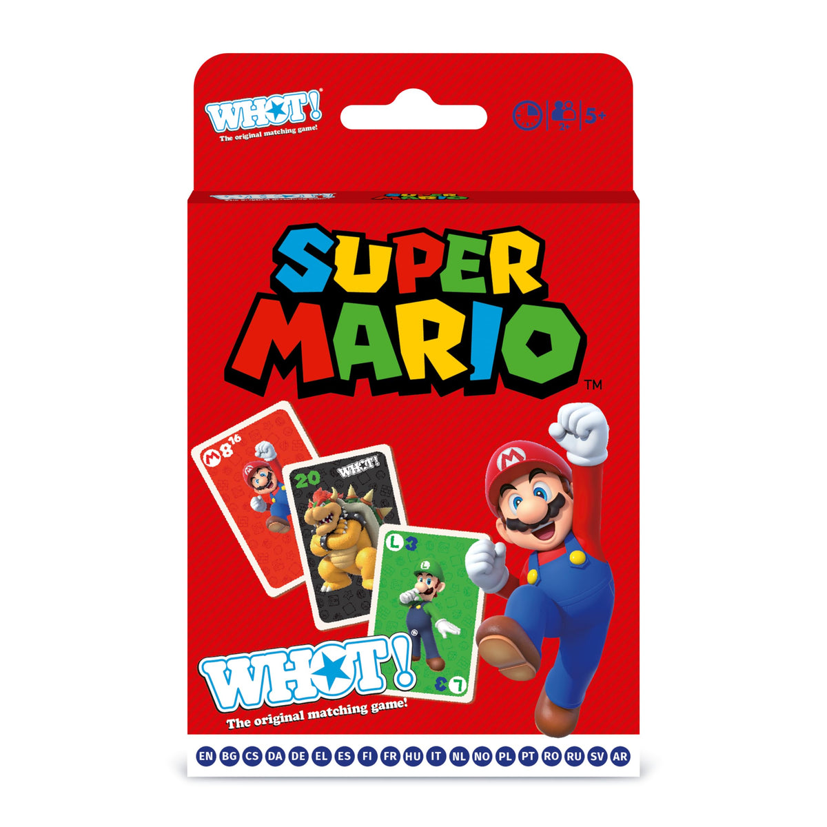Winning Moves Waddingtons Number 1 Super Mario WHOT! Card Game – Match Shapes, Numbers & Characters
