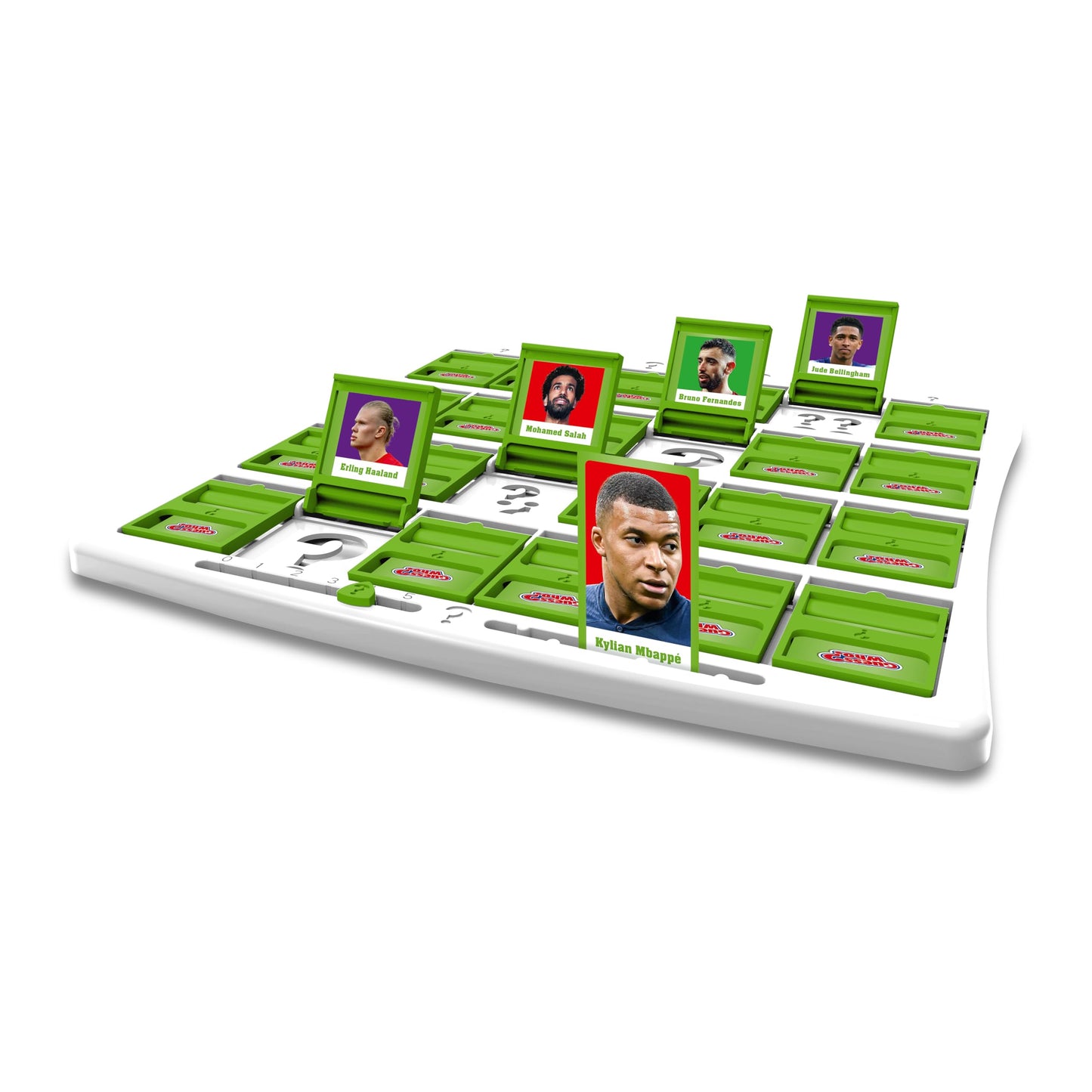 Winning Moves World Football Stars Guess Who? Green Board Game – Messi, Ronaldo, Kane & Salah
