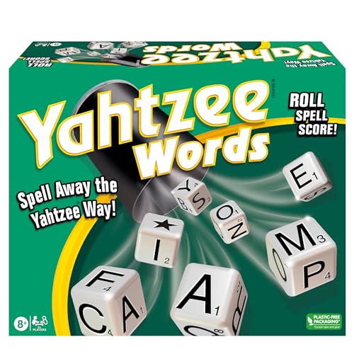 Winning Moves Yahtzee Words – Family Word Game for 2+ Players (Ages 8+)
