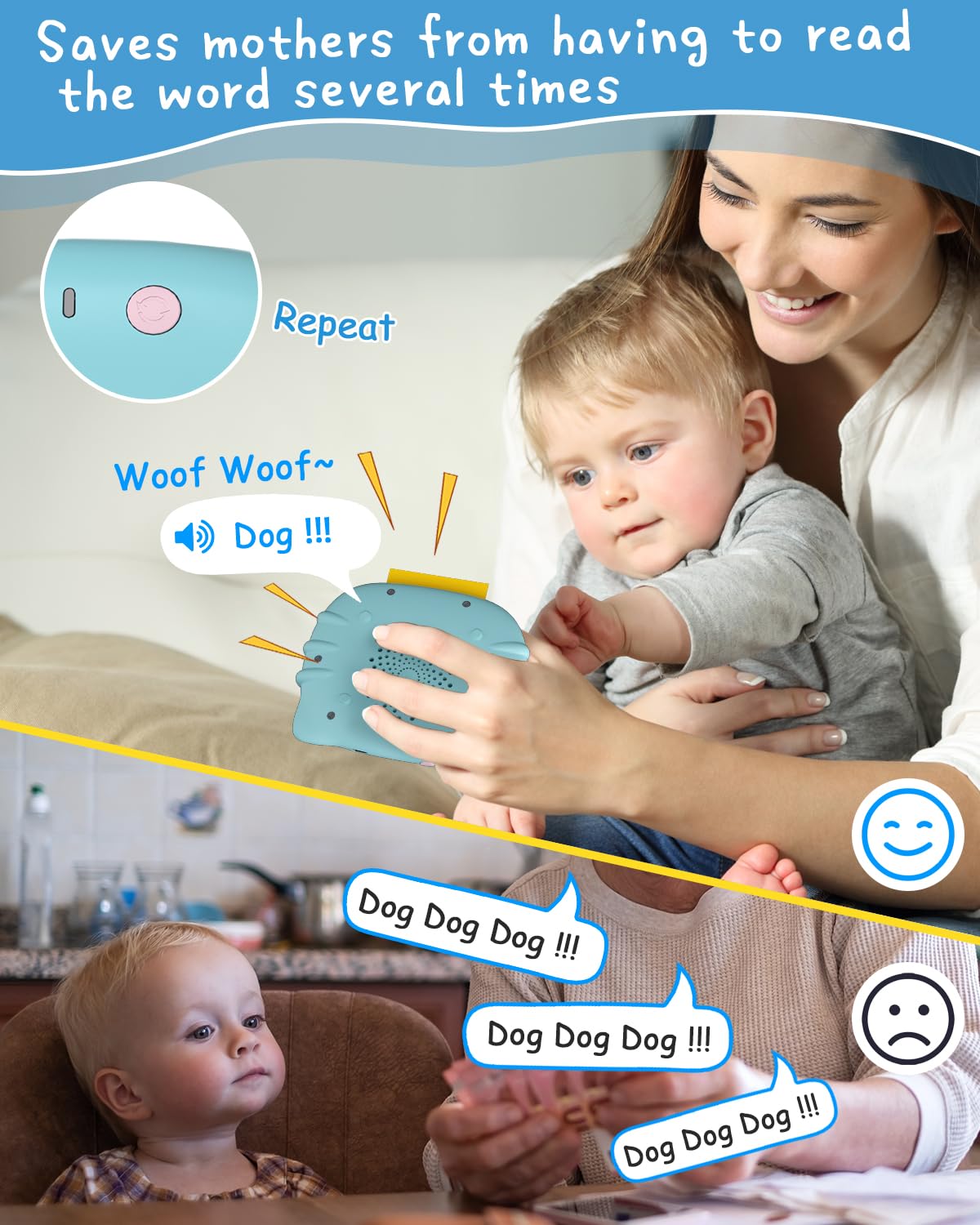 Winnrok 510-Word Bilingual Flash Cards for Toddlers 1-3 | English & Spanish Montessori Language Toy