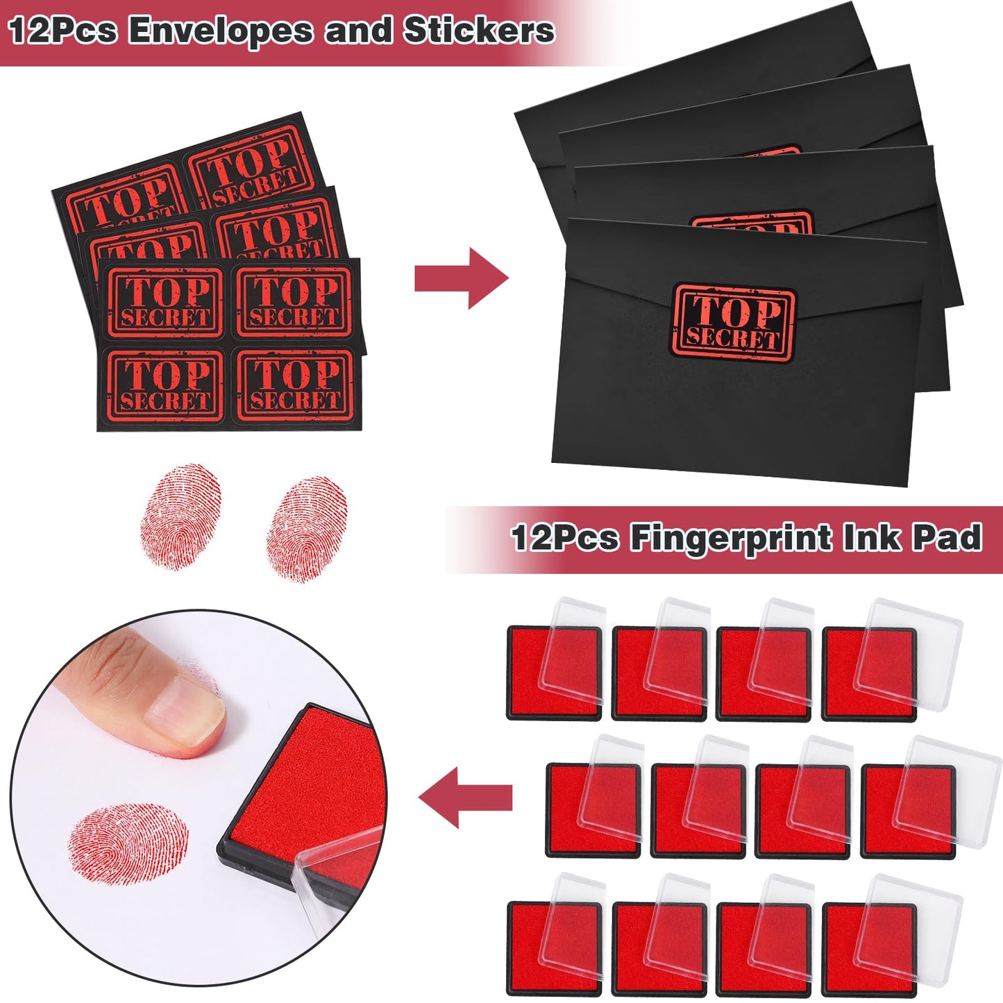 Winrayk Detective Party Favors – Spy Birthday Supplies, Invisible Ink Pens & Notebooks
